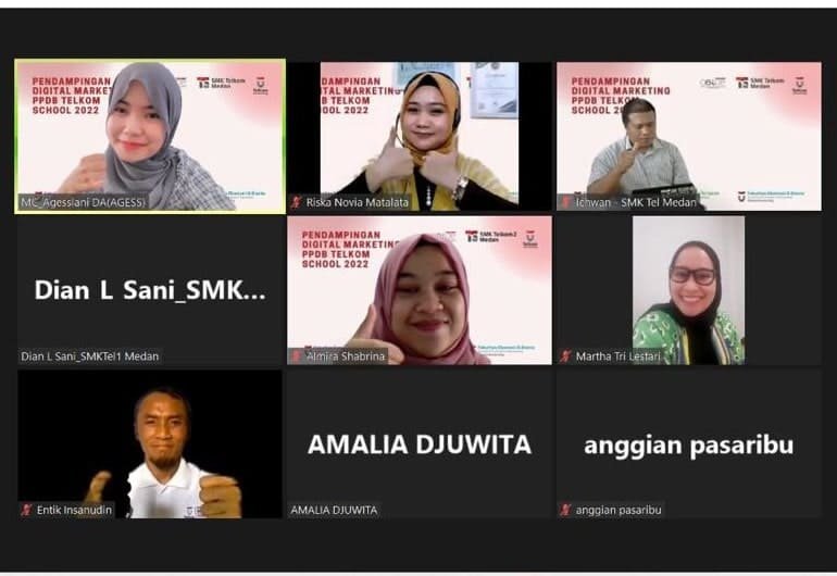 SMK Telkom 1 Medan Ikuti Program Abdimas Pemasaran Digital dari Universitas Telkom