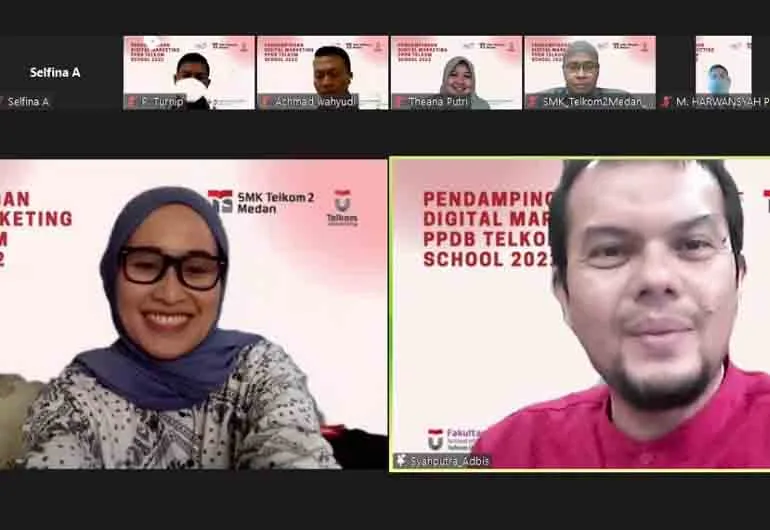 Pendamping Offline Marketing, SMK Telkom 2 Medan Dapat Materi dari 2 Dosen Telkom University