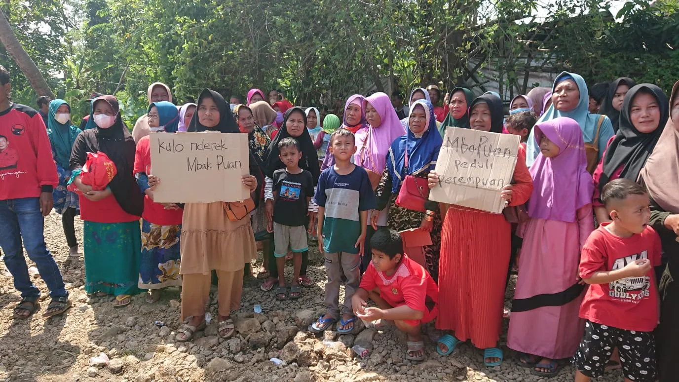 Warga Larangan Brebes Antusias Sambut Puan Maharani