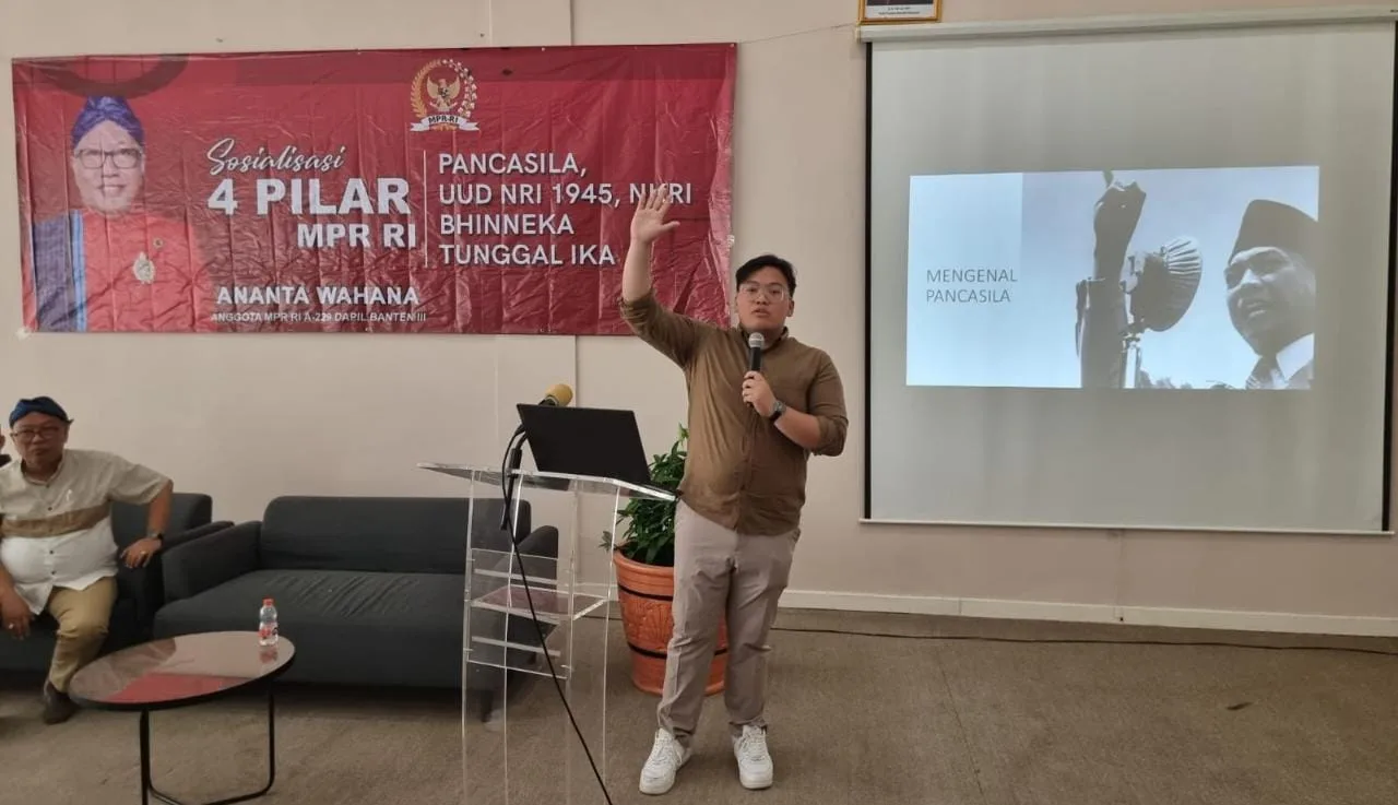 Ananta Wahana dan Abraham Garuda Laksono Sosialisasi 4 Pilar MPR di Tangsel