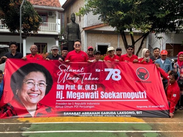 Abraham Garuda Laksono Pimpin Aksi Sosial dalam Perayaan Ulang Tahun Megawati Soekarnoputri