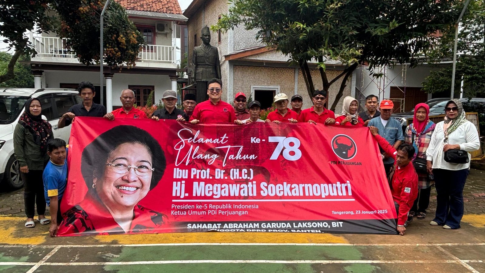 Abraham Garuda Laksono Pimpin Aksi Sosial dalam Perayaan Ulang Tahun Megawati Soekarnoputri