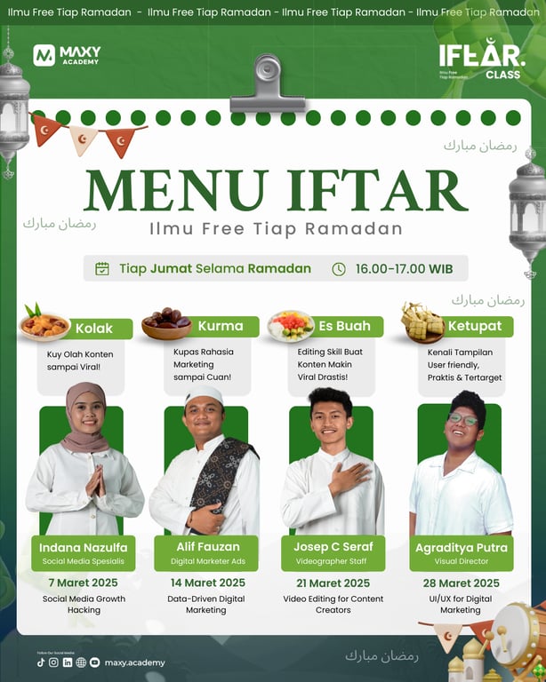 MAXY Academy Hadirkan “IFTAR”: Ngabuburit Produktif dengan Ilmu Digital Gratis!