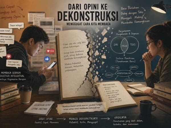 Dari Opini ke Dekonstruksi: Menggugat Cara Kita Membaca