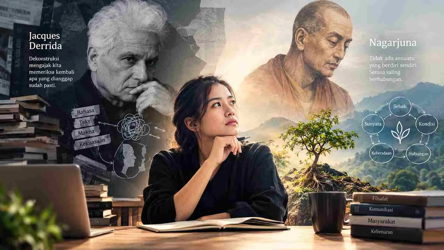 Belajar Berpikir Kritis dari Derrida dan Nagarjuna: Jangan Mudah Menganggap Sesuatu sebagai Kebenaran Mutlak